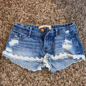 Hollister jean shorts